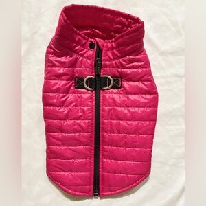 Stylish Pink Quilted Dog Vest